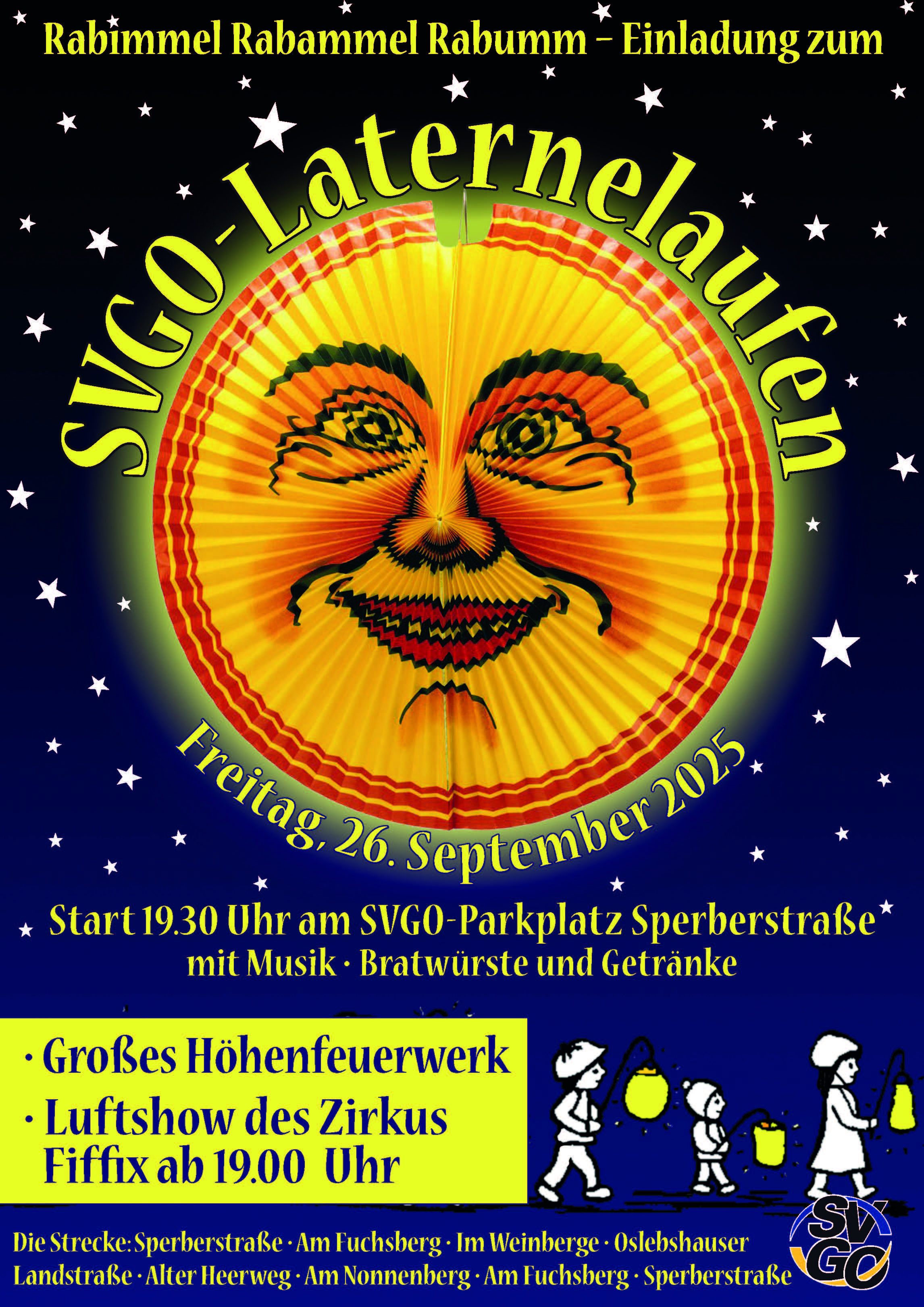 Einladung zum SVGO-Laterneumzug