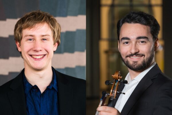 Das sind die Portraitfotos von den Musikern Leander Kippenberg und Silvatore Di Lorenzo